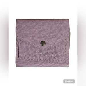 Borgasets Lether Lavender Textured RFID Blocking Women's Wallet